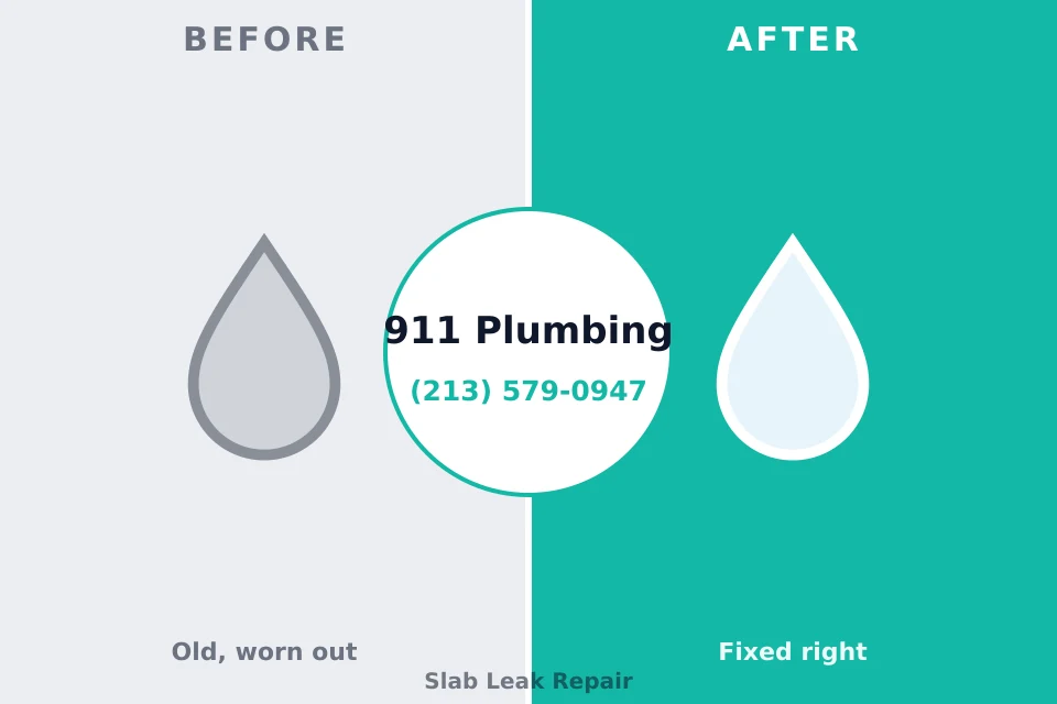 Before and after: plumbing repair North Liberty, IA